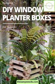 Indoor hanging planters is that you need to take care of all your plants. Hanging Diy Window Planter Boxes For Indoors Bless My Weeds