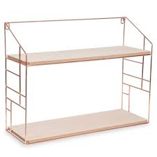 Metalen Wandrek In Koperkleur Maisons Du Monde Metal Wall Shelves Wall Shelves Bookcase Design