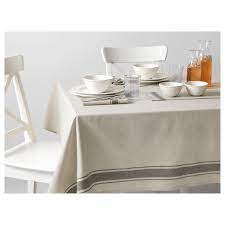 vardagen tablecloth beige length 94 ikea in 2020 table cloth ikea vardagen ikea