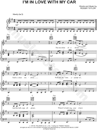 We did not find results for: Queen I M In Love With My Car Sheet Music In G Major Download Print Sku Mn0063984