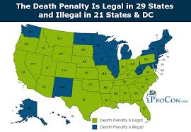 states with the death penalty and states with death penalty