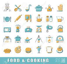 Oggetti che non possono mancare nella tua cucina shabby. Vettoriale Set Di Cibo Di Qualita E La Cucina Di Alta Qualita Icone Cottura E La Preparazione Dei Pasti Oggetti Da Cucina Vaus Illustrazione Image 58232376
