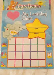 Details About Care Bears Learning Incentive Chore Charts Party Favors Supplies 50 Pack