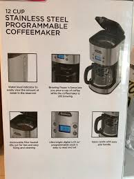 Sunbeam single cup coffee maker. Sunbeam 12 Cup Programmable Coffeemaker Stainless Steel Bvsbcm0001 033 Sunbeam Canada