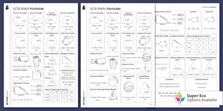 Gcse Maths Formula Sheets Overview Ks4 Maths Beyond