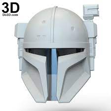 3d Printable Model Heavy Infantry Mandalorian Helmet Print File Format Stl Do3d Com Mandalorian Helmet 3d Printable Models Mandalorian