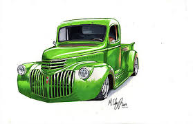 Cartoon drawing of chevrolet truck 1955 chevy drawings | fine art america. Chevrolet Truck Drawings Fine Art America