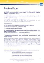 Maybe you would like to learn more about one of these? Position Paper Ueapme