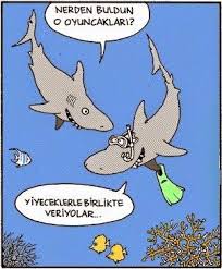 Esantiyon Shark Kopekbaligi Dramatik Komik Karikatur Komik Seyler Karikatur Mizah