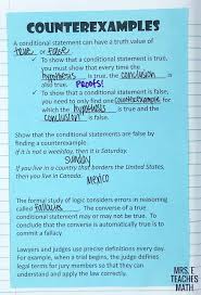 Logic Inb Pages Math Interactive Notebook Geometry Interactive Notebook High School Math Lesson Plans