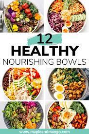 Build Your Own Healthy Nourish Bowl Maple Mango Recipe Healthy Bowls Recipes Healthy Healthy Bowls