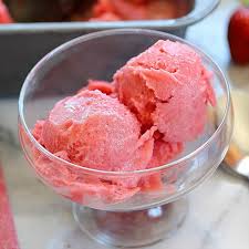 The standard recipe calls for either pudding or cream cheese as a major component. Strawberry Sorbet Recipe Yummy Healthy Easy