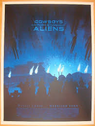 2011 "Cowboys & Aliens" - Movie Poster by Daniel Danger | JoJo's Posters