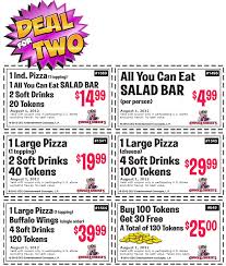 130 Game Tokens For 25 Bucks And More At Chuck E Cheese Pizza Chuck E Cheese Free Printable Coupons Printable Coupons