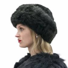 Black 100 Handmade Alpaca Fur Hat Elegant Genuine Luxury Etsy Fur Hat Winter Headwear Hats