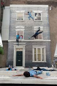 Original Black And Blue Dress Illusion Explained New Mind Bending Illusion Of People Scaling A Building Illusions Interactive Art Street Art