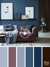 Le Brun Et Le Bleu Salle De Sejour Couleur Des Idees De Couleur De L Inspiration Colorideas C Deco Interieure Deco Maison Interieur Peinture Interieur Maison