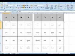 Bingo Card Generator Microsoft Excel