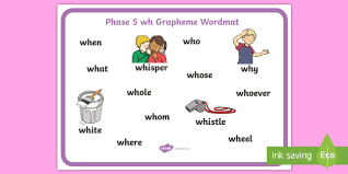 I aced my test wh. Phase 5 Wh Grapheme Word Mat Teacher Made