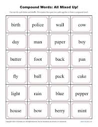 Compound Words Worksheet Activity All Mixed Up Compound Words Worksheets Compound Words Compound Words Activities