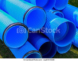 The pipes are made from beta ppr, the most advanced ppr available today and injection molded fittings are made of polypropylene random (ppr) pvc vs cpvc. Blue Corrugated Polypropylene Pipes Used On The Construction Site Double Layer Blue Pvc Water Pipes Unpacked For Canstock