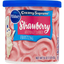 Walmart Grocery Pillsbury Creamy Supreme Strawberry Flavored Frosting 16 Oz