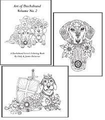 Art Of Dachshund Coloring Book Volume No 2 Van Artbyeddy Op Etsy Dog Coloring Book Coloring Books Dog Coloring Page