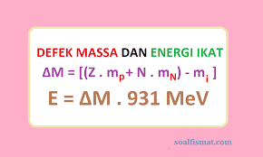 Sebuah unsur radioaktif semula berukuran 80 gram. Contoh Soal Defek Massa Energi Ikat Dan Pembahasannya Soalfismat Com