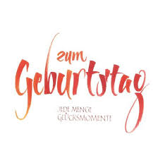 Kalligrafie Geburtstags Billet Alles Gute Zum Geburtstag Kalligraphie Kalligrafie Pinselschrift