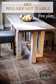 How To Build A Breakfast Table Breakfast Table Diy Breakfast Diy Furniture Projects