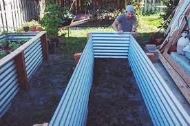 Diy metal raised garden beds brand Ohdeardrea Our Raised Beds Easy Metal Wood Garden Bed How To Diy Building A Raised Garden Metal Raised Garden Beds Diy Raised Garden
