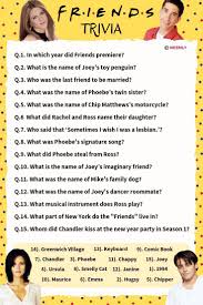 · what name refers to a boot, a football team and a female? 75 Friends Trivia Questions Answers Meebily