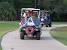 Cartoon Christmas Golf Cart