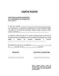 Nombre de la institución o persona ante la que se presenta y surtirá efecto la carta poder. Carta Poder Ejemplo Fill Online Printable Fillable Blank Pdffiller