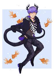 Pin By Lazy Goose On Obey Me Obey Art Anime Guys Leviathan