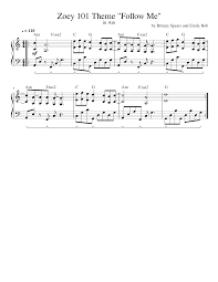 Download free midi player for windows & read reviews. Zoey 101 Theme Follow Me Britany Spears Piano Sheet Music For Piano Solo Download And Print In Pdf Or Midi Free Sheet Music For Follow Me By Britany Spears Musescore Com