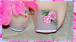 No hay una única causa de las uñas encarnadas. Decoracion De Unas Con Flores Sencillas Y Faciles Para Pie Unas Decoradas De Los Pies Con French Youtube