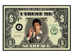 Scarface movie poster signed and framed al pacino with coa this is our signature movie poster display, the dimensions are approx 660x 860 mm with a depth of just 30 mm. Gloss Black Framed Who Do I Trust I Trust Me Al Pacino Scarface Poster Buy Online
