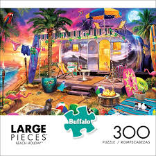 Times square is the heart of entertainment in new york city and is home to many theaters and hotels. Beach Holiday 300 Large Piece Jigsaw Puzzle Larger Piece Jigsaw Puzzles Buffalo Games Day For Night