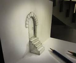 Door And Stair Anamorphosis By Alessandrodiddi On Deviantart 3d Pencil Drawings 3d Illusion Drawing Illusion Drawings