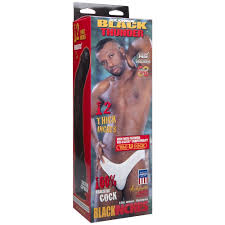 Doc Johnson Black Thunder 12 Curved Realistic Cock Black w Vac-U-Lock  Suction | eBay