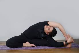Parivrtta Janu Sirsasana Or Revolved Head To Knee Pose Tapas Yoga Center Dubai