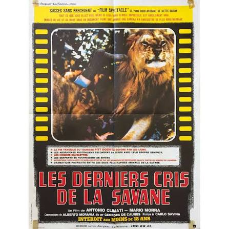 SAVAGE MAN SAVAGE BEAST Original Movie Poster - 23x32 in. - 1975 - Antonio  Climati, Giuseppe Rinaldi