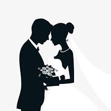 Silhouette Marriage Png And Clipart Wedding Silhouette Bride And Groom Silhouette Silhouette