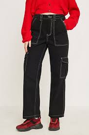 Slide View 6 Bdg Black Contrast Stitch Skate Trousers Black Jeans Outfit Jeans Outfit Women Comfy Jeans Outfit