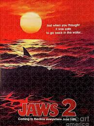 Jaws 2 Movie Poster 1978 Jigsaw Puzzle by M G Whittingham - Fine Art America