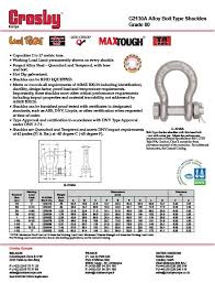 23 Clean Crosby Rigging Chart