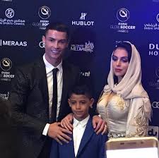 Georgina rodriquez showed off her pert bum as she soaked up the sun in dubai. All About Cristiano Ronaldo Dos Santos Aveiro Cristiano Georgina And Junior At Globe Soccer