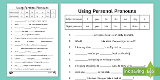 Here we bring you the grade 2 english worksheets such as english grammar worksheets for class 2, preposition worksheets for grade 2, noun worksheets for grade 2, pronoun worksheets for class 2, adjective worksheets for class 2, verb worksheets for class 2, etc. New Personal Pronouns Worksheet