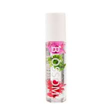 Colorful crystals, flowers, and glitter floating in clear lip gloss make this kit as fun to look at as it is to use. Blossom Delicious Kiss Roll On Lip Gloss Watermelon 0 2 Fl Oz Target
